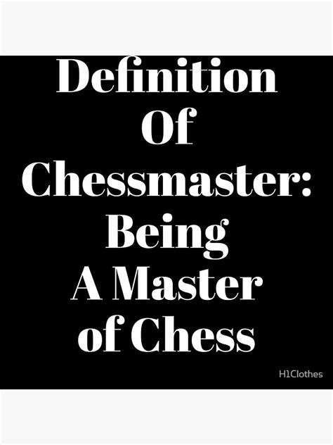 chessmaster definition.